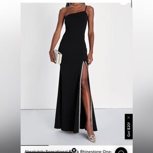 Lulus Black One-Shoulder Dress
